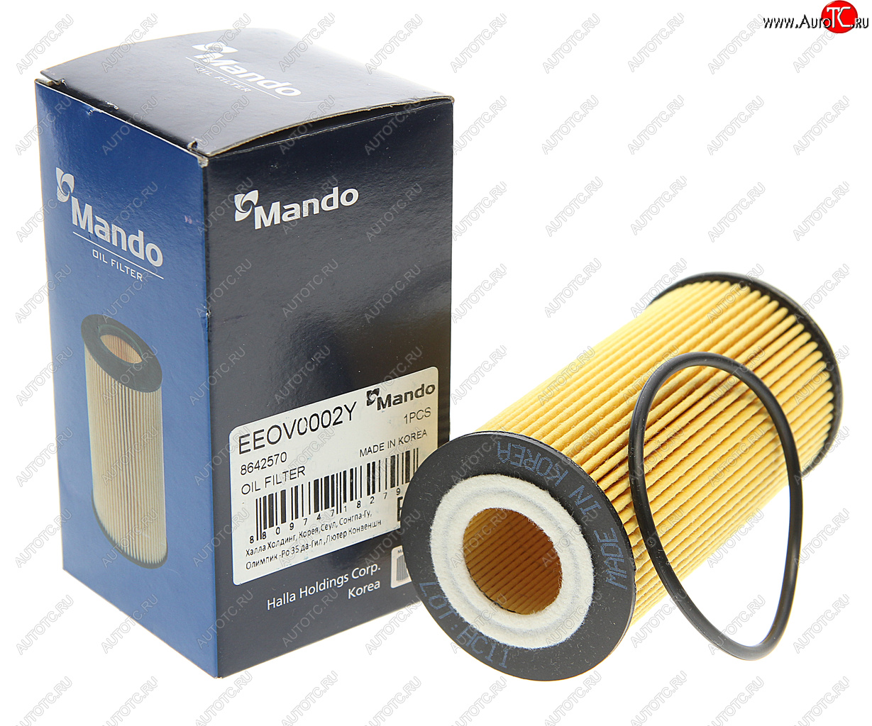 200 р. Фильтр масляный VOLVO S40 (04-10),S60 (01-06),S80 (01-09) MANDO MANDO eeov0002y  с доставкой в г. Воронеж