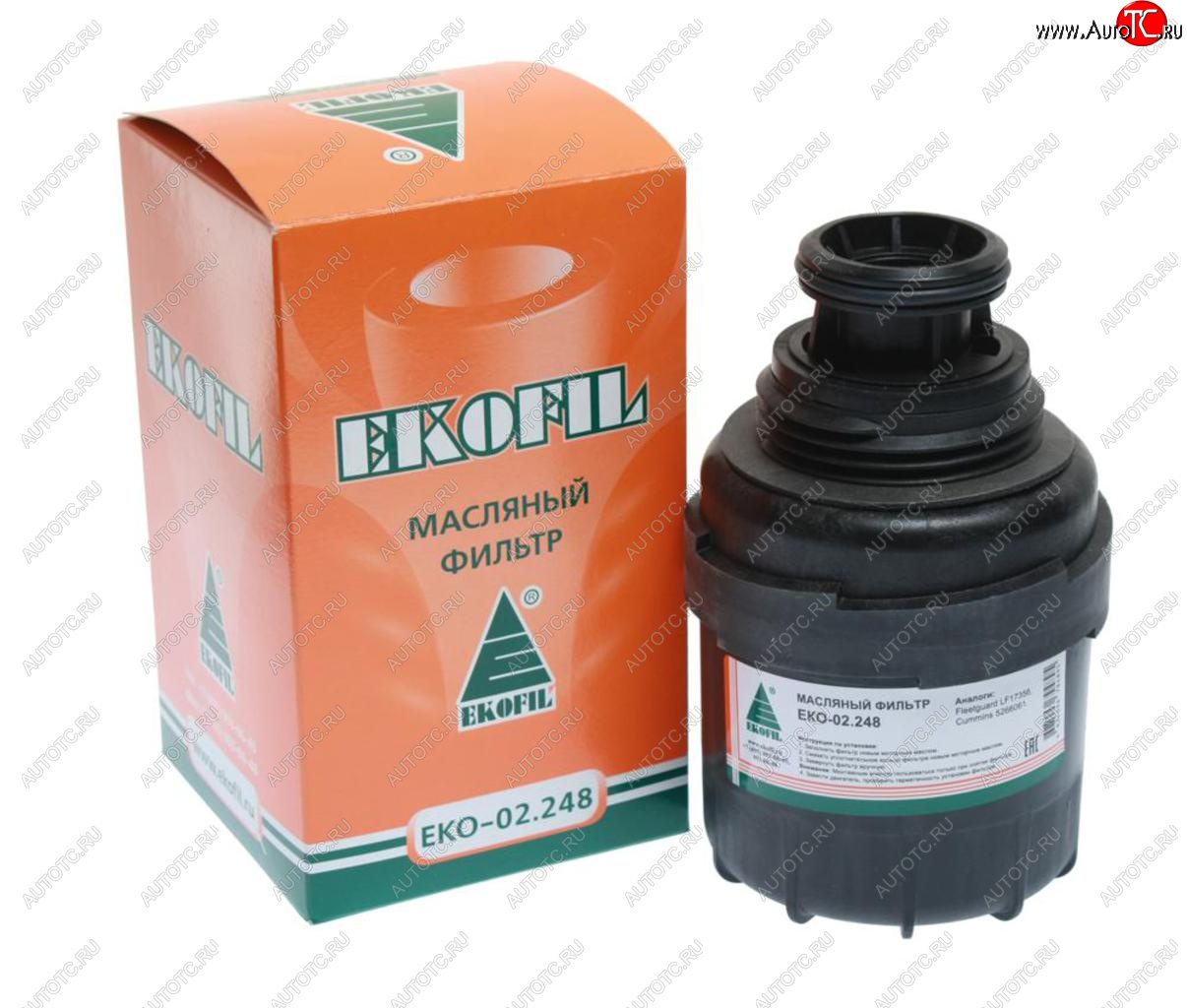 779 р. Фильтр масляный ГАЗ-3302 (дв.CUMMINS) EKOFIL EKOFIL eko-02.248  с доставкой в г. Воронеж