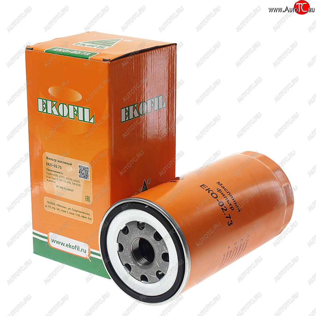 1 539 р. Элемент фильтрующий КАМАЗ масляный тонкой очистки EKOFIL EKOFIL eko-02.73  с доставкой в г. Воронеж