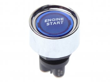 Выключатель кнопка 12V 50А ENGINE START без фиксации синяя NO NAME engine startси
