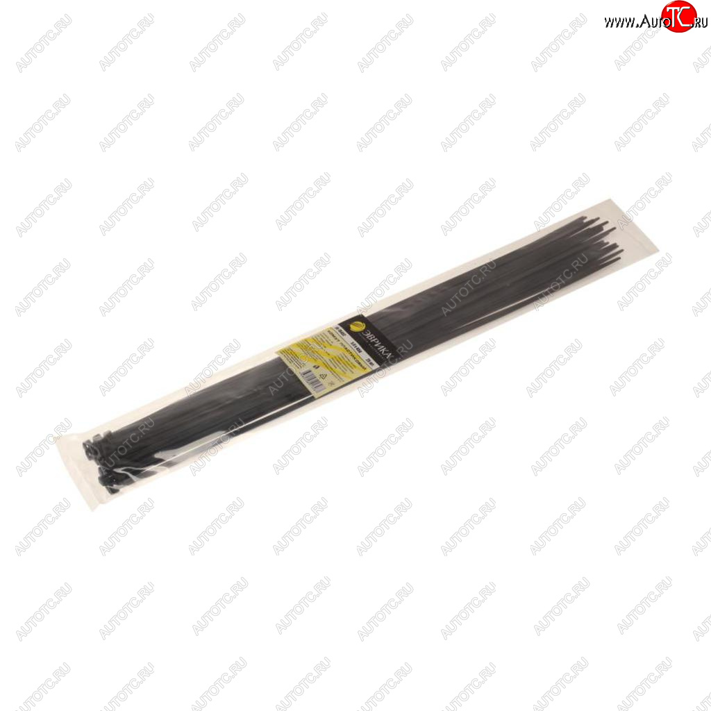 138 р. Хомут-стяжка 450х5.0 пластик черный (25шт.) ЭВРИКА ЭВРИКА er-15452  с доставкой в г. Воронеж