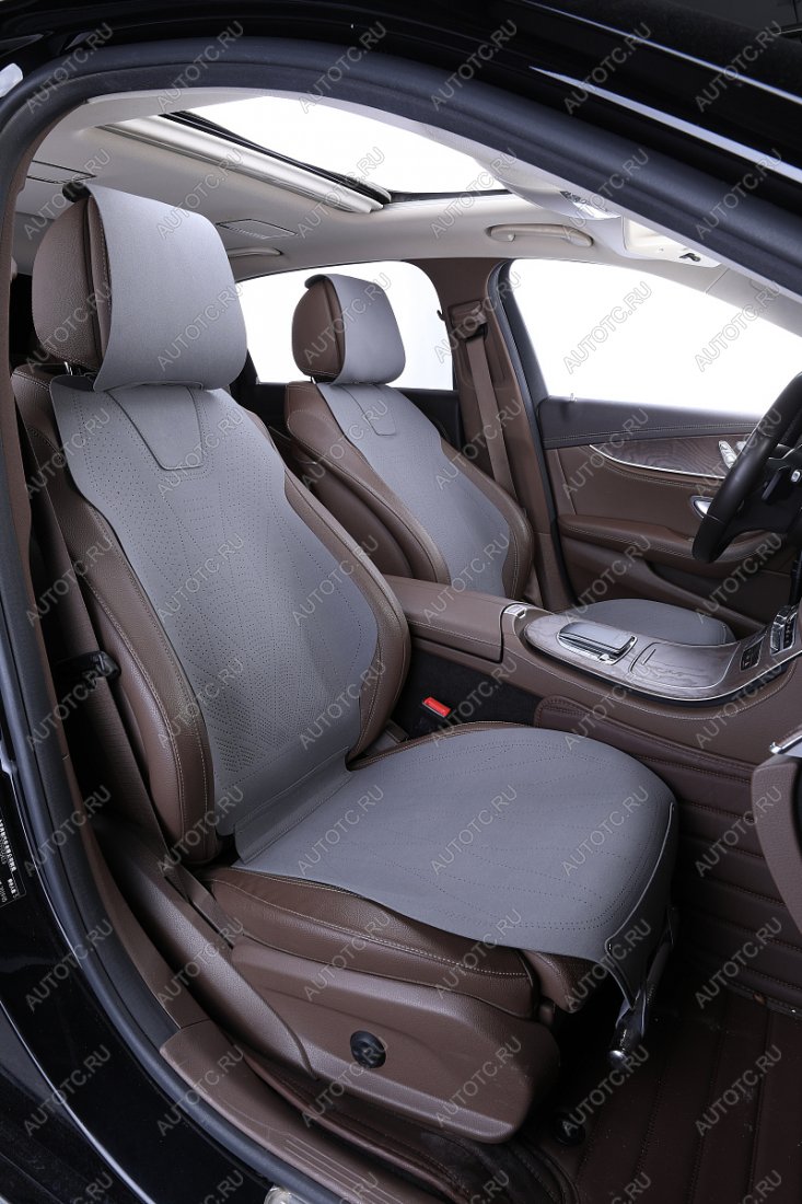 4 199 р. Накидка на сиденье (на весь салон Air Plus алькантара) Автопилот   (серый)  с доставкой в г. Воронеж