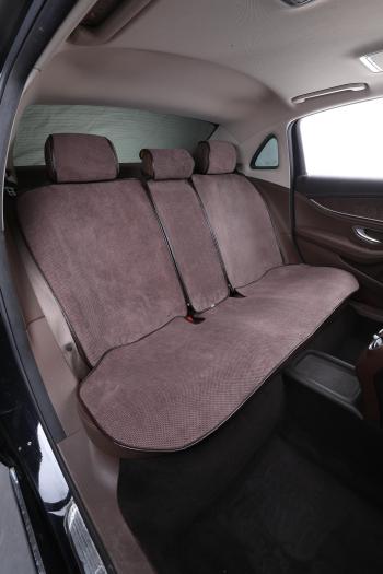 4 749 р. Накидки на сиденье (Galaxy Plus Велюр ткань) Автопилот   (коричневый)  с доставкой в г. Воронеж. Увеличить фотографию 2
