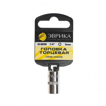 Головка торцевая 14 09мм с держателем ЭВРИКА ЭВРИКА er-90209h