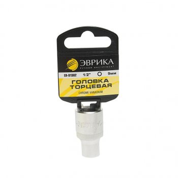 Головка торцевая 12 09мм с держателем ЭВРИКА ЭВРИКА er-91302h