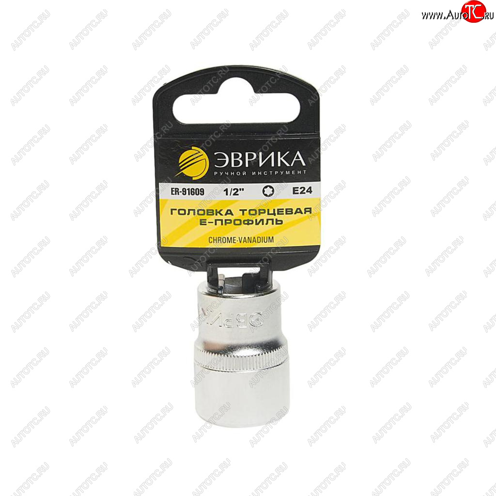 72 р. Головка торцевая 12 TORX E24 с держателем ЭВРИКА ЭВРИКА er-91609h  с доставкой в г. Воронеж