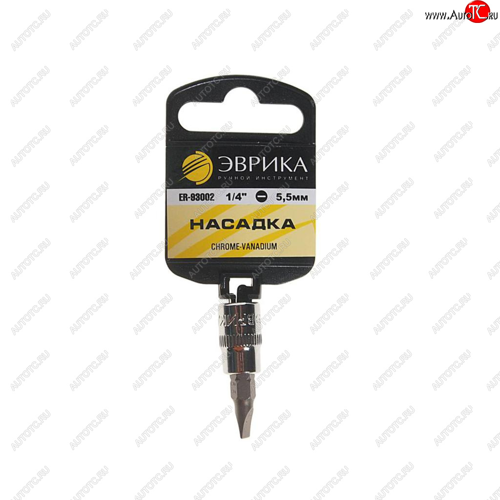 21 р. Бита-головка 14 SL5.5 L=37мм с держателем ЭВРИКА ЭВРИКА er-93002h  с доставкой в г. Воронеж