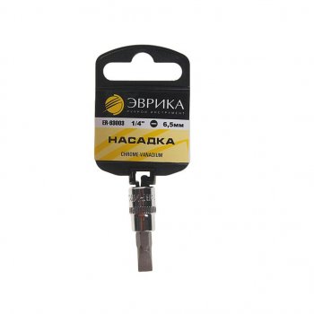 Бита-головка 14 SL6.5 L=37мм с держателем ЭВРИКА ЭВРИКА er-93003h