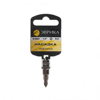 Бита-головка 1/4 POZIDRIVE PZ 1.0х37мм с держателем ЭВРИКА ЭВРИКА er-93301h ЭВРИКА er-93301h