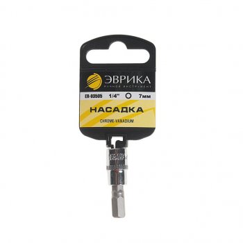 Бита-головка 14 HEX H7х37мм с держателем ЭВРИКА ЭВРИКА er-93505h