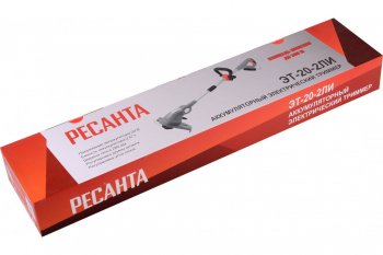 6 899 р. Газонокосилка (триммер) аккумуляторная 20.0В 2.0Ач 7000обмин.,захват 28см, леска РЕСАНТА РЕСАНТА эт-20-2ли  с доставкой в г. Воронеж. Увеличить фотографию 6