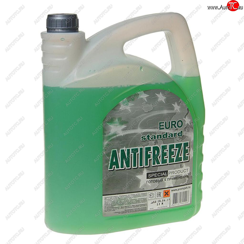 879 р. Антифриз зеленый -35C 5л EURO STANDARD EURO STANDARD eurogrn5  с доставкой в г. Воронеж