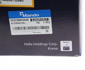 22 999 р. Генератор HYUNDAI i30 (17-) KIA Ceed (18-) (1.4) MANDO MANDO ex3730003aa0  с доставкой в г. Воронеж. Увеличить фотографию 5