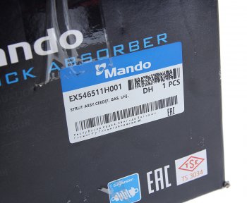 7 249 р. Амортизатор KIA Ceed (06-) передний левый газовый MANDO MANDO ex546511h001  с доставкой в г. Воронеж. Увеличить фотографию 6