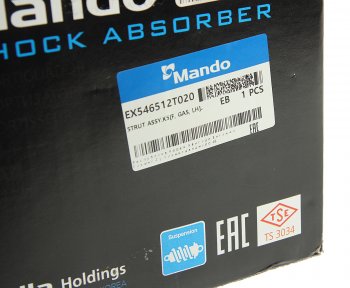 9 249 р. Амортизатор HYUNDAI Sonata (10-) KIA Optima (10-) передний левый газовый MANDO MANDO ex546512t020 MANDO ex546512t020  с доставкой в г. Воронеж. Увеличить фотографию 6