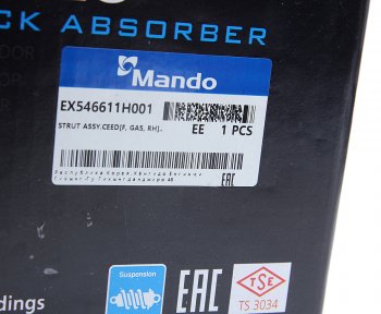 4 999 р. Амортизатор KIA Ceed (06-) передний правый газовый MANDO MANDO ex546611h001  с доставкой в г. Воронеж. Увеличить фотографию 6