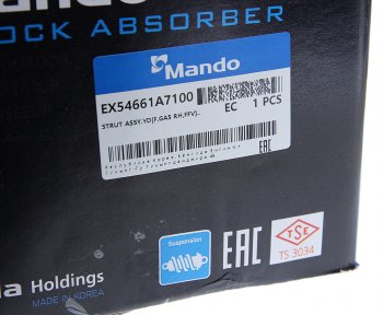 7 549 р. Амортизатор KIA Cerato (13-) передний правый газовый MANDO MANDO ex54661a7100 MANDO ex54661a7100  с доставкой в г. Воронеж. Увеличить фотографию 6