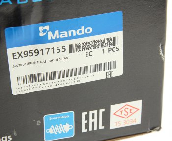 8 949 р. Амортизатор CHEVROLET Aveo (12-) (1.6) передний правый газовый MANDO MANDO ex95917155  с доставкой в г. Воронеж. Увеличить фотографию 6