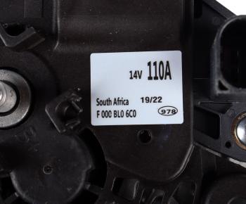 28 799 р. Генератор VW Polo (10-) (1.6) SKODA Rapid (12-) (1.6) BOSCH BOSCH f000bl06c0 BOSCH f000bl06c0  с доставкой в г. Воронеж. Увеличить фотографию 5