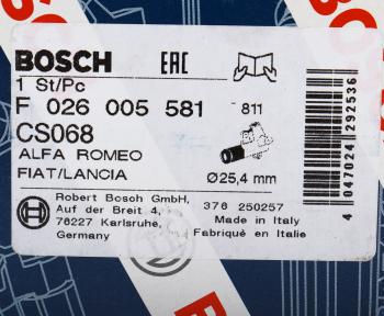 3 199 р. Цилиндр сцепления рабочий FIAT Brava (95-01) BOSCH BOSCH f026005581  с доставкой в г. Воронеж. Увеличить фотографию 6