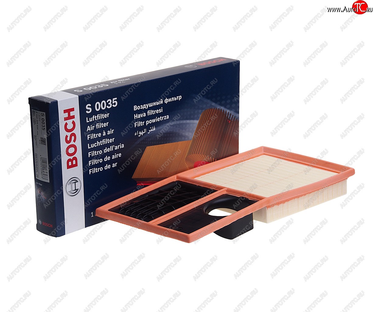 1 139 р. Фильтр воздушный VW Golf (09-13),Polo (09-) SEAT Leon (06-12) BOSCH BOSCH f026400035  с доставкой в г. Воронеж