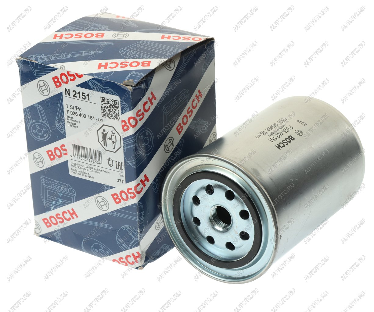 2 179 р. Фильтр топливный ЯМЗ-536 тонкой очистки ЕВРО-4 BOSCH BOSCH f026402151  с доставкой в г. Воронеж