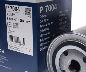 1 199 р. Фильтр масляный VW Passat AUDI A4 (99-05) SKODA Superb (02-08) BOSCH BOSCH f026407004  с доставкой в г. Воронеж. Увеличить фотографию 2