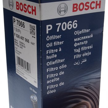 1 199 р. Фильтр масляный VW Touareg (04-) AUDI (07-) (2.7/3.0/4.2 TDI) PORSHE Cayenne (3.0 TDI) BOSCH BOSCH f026407066 BOSCH f026407066  с доставкой в г. Воронеж. Увеличить фотографию 2