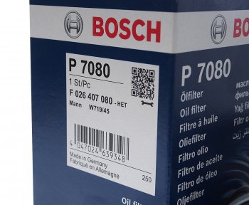 1 199 р. Фильтр масляный VW AUDI (04-) (1.82.0) (TSITFSI) BOSCH BOSCH f026407080  с доставкой в г. Воронеж. Увеличить фотографию 2