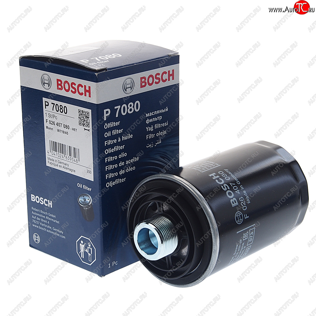 1 199 р. Фильтр масляный VW AUDI (04-) (1.82.0) (TSITFSI) BOSCH BOSCH f026407080  с доставкой в г. Воронеж