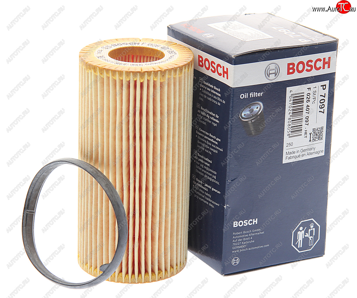 859 р. Фильтр масляный VOLVO S40 (10-),S60 (10-),S80 (10-) BOSCH BOSCH f026407097  с доставкой в г. Воронеж