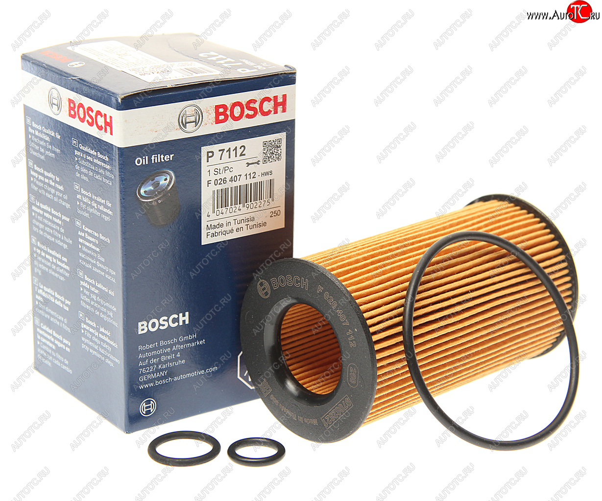 799 р. Фильтр масляный MERCEDES C,E,S,ML,G,Sprinter (M112,M113) LAND ROVER Range Rover BOSCH BOSCH f026407112  с доставкой в г. Воронеж