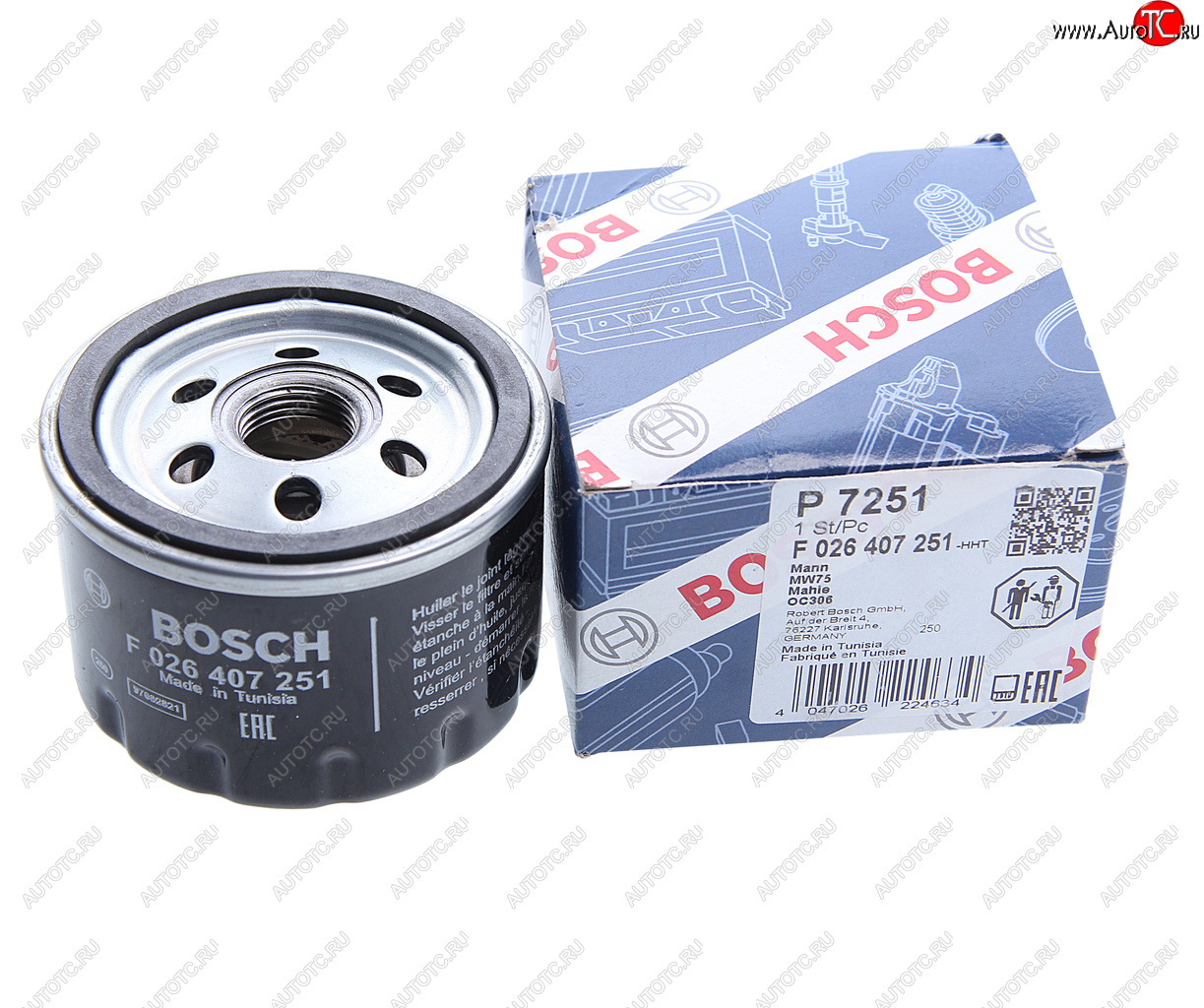 1 339 р. Фильтр масляный BMW i3 (I01) (HYBRID),K1200,K1600,R1200 BOSCH BOSCH f026407251 BOSCH f026407251  с доставкой в г. Воронеж