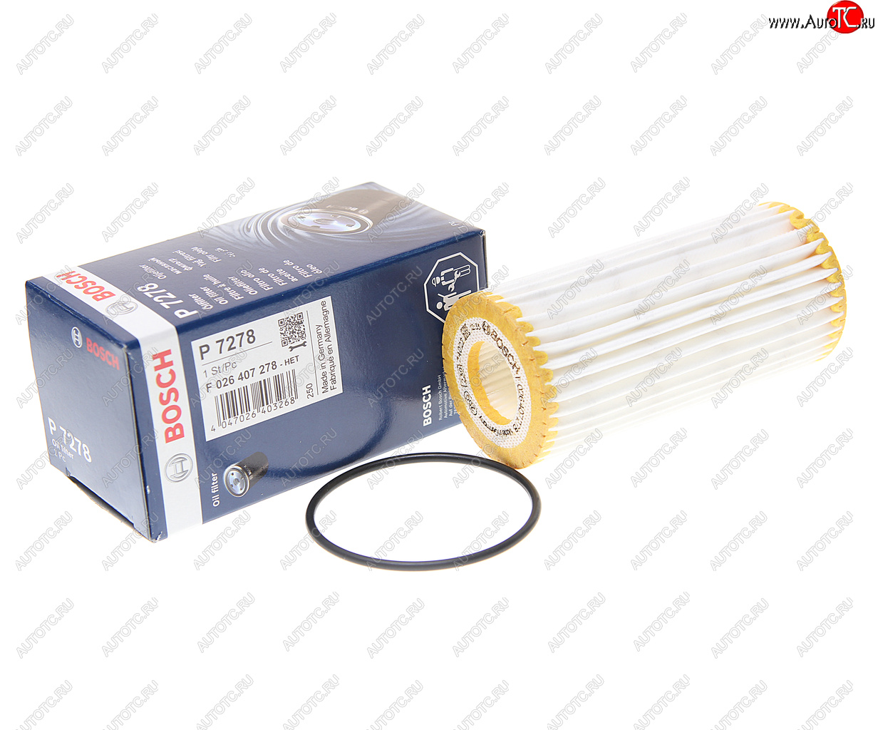 1 149 р. Фильтр масляный VW AUDI SEAT SKODA (12-) (1.82.0 TSITFSI) BOSCH BOSCH f026407278  с доставкой в г. Воронеж