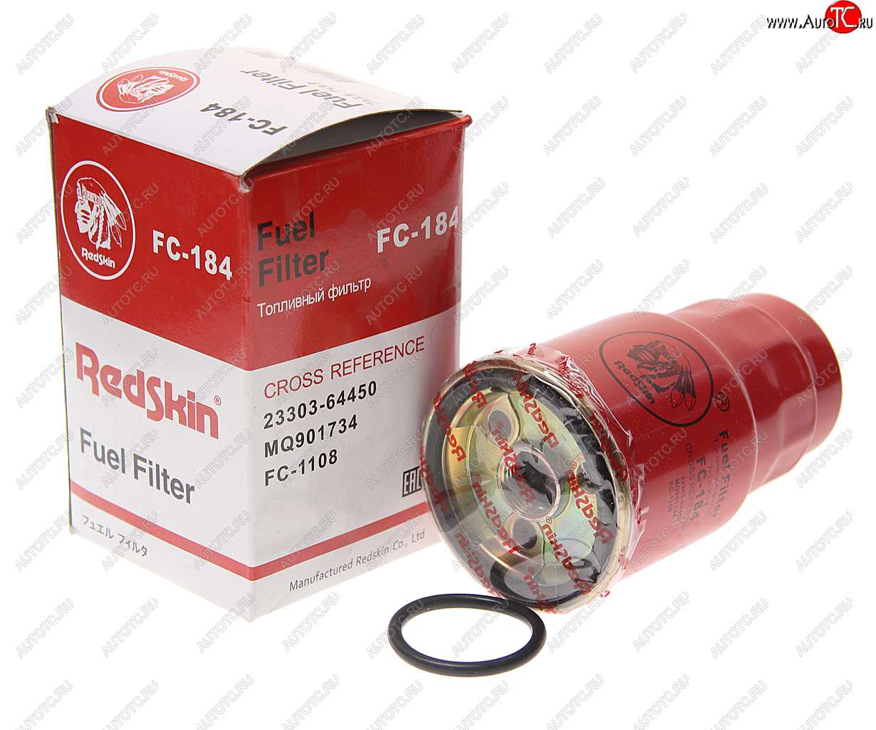 839 р. Фильтр топливный TOYOTA Rav 4 (01-) (2.02.2 D) MAZDA 323 (98-04) (2.0 TD) REDSKIN REDSKIN fc-184  с доставкой в г. Воронеж