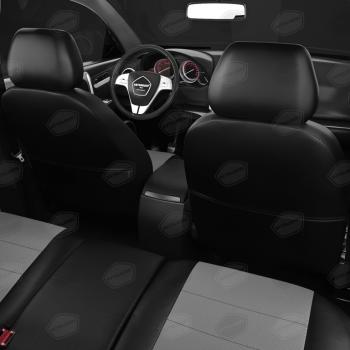 6 999 р. Авточехлы FORD Transit (15-) 3-х местный экокожа спинка целая черно-серые AVTOLIDER AVTOLIDER fd13-1003-ec02   с доставкой в г. Воронеж. Увеличить фотографию 7