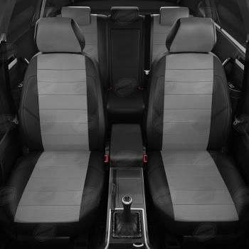 6 999 р. Авточехлы FORD Transit (15-) 3-х местный экокожа спинка целая черно-серые AVTOLIDER AVTOLIDER fd13-1003-ec02   с доставкой в г. Воронеж. Увеличить фотографию 3