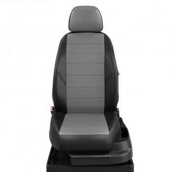 Авточехлы FORD Transit (15-) 3-х местный экокожа спинка целая черно-серые AVTOLIDER AVTOLIDER fd13-1003-ec02 