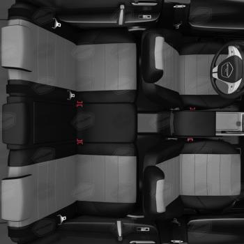 6 999 р. Авточехлы FORD Transit (15-) 3-х местный экокожа спинка целая черно-серые AVTOLIDER AVTOLIDER fd13-1003-ec02   с доставкой в г. Воронеж. Увеличить фотографию 8