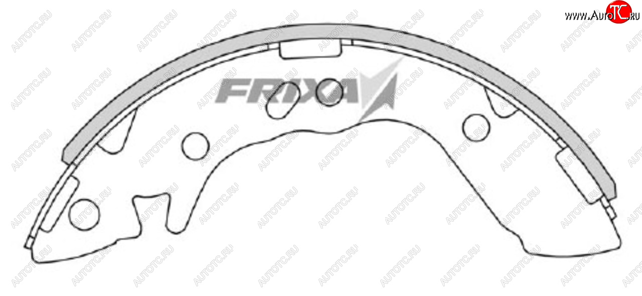 1 299 р. Колодки тормозные задние барабанные (4шт.) HANKOOK FRIXA Hyundai Accent 2 LC седан дорестайлинг (ТагАЗ) (1999-2012)  с доставкой в г. Воронеж