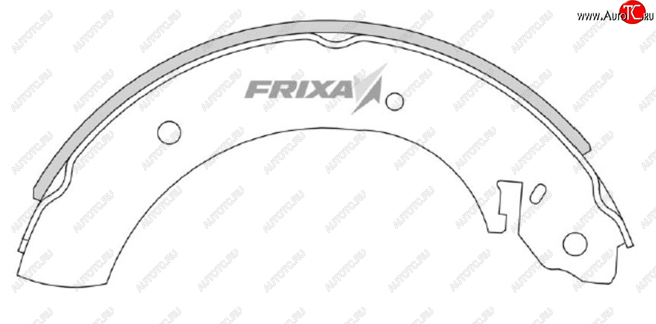 899 р. Колодки тормозные задние барабанные (4шт.) HANKOOK FRIXA Hyundai Starex/H1 A1 дорестайлинг (1997-2004)  с доставкой в г. Воронеж