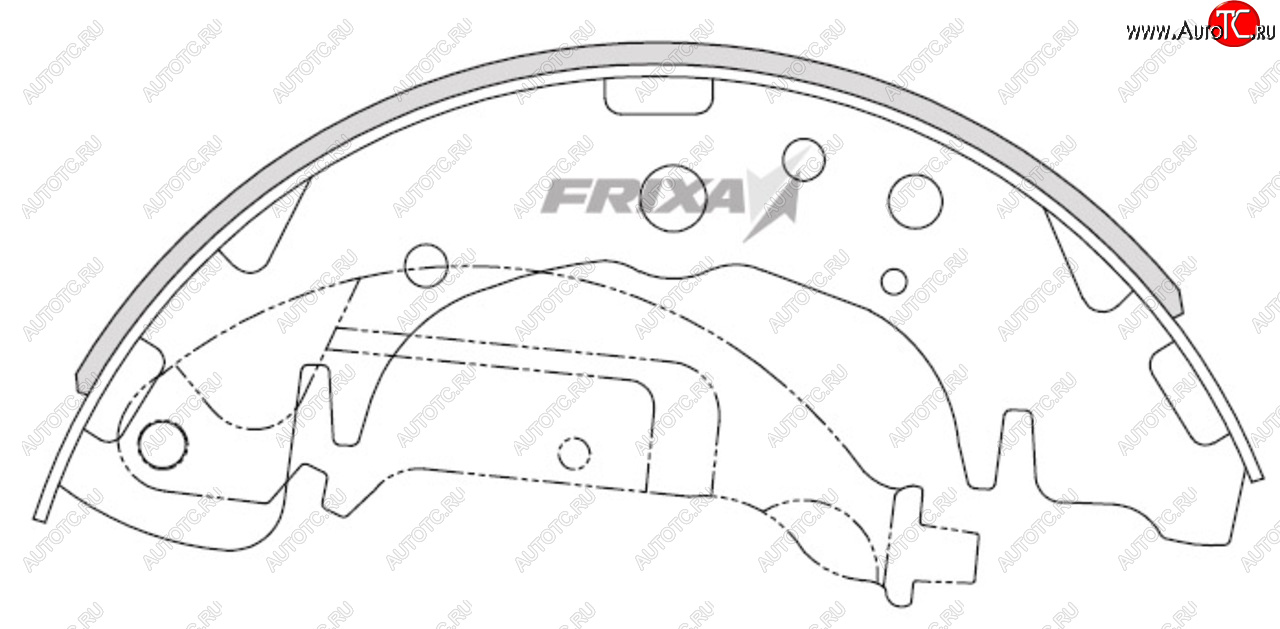 1 299 р. Колодки тормозные задние барабанные (4шт.) HANKOOK FRIXA KIA Carnival YP минивэн дорестайлинг  (2014-2018)  с доставкой в г. Воронеж