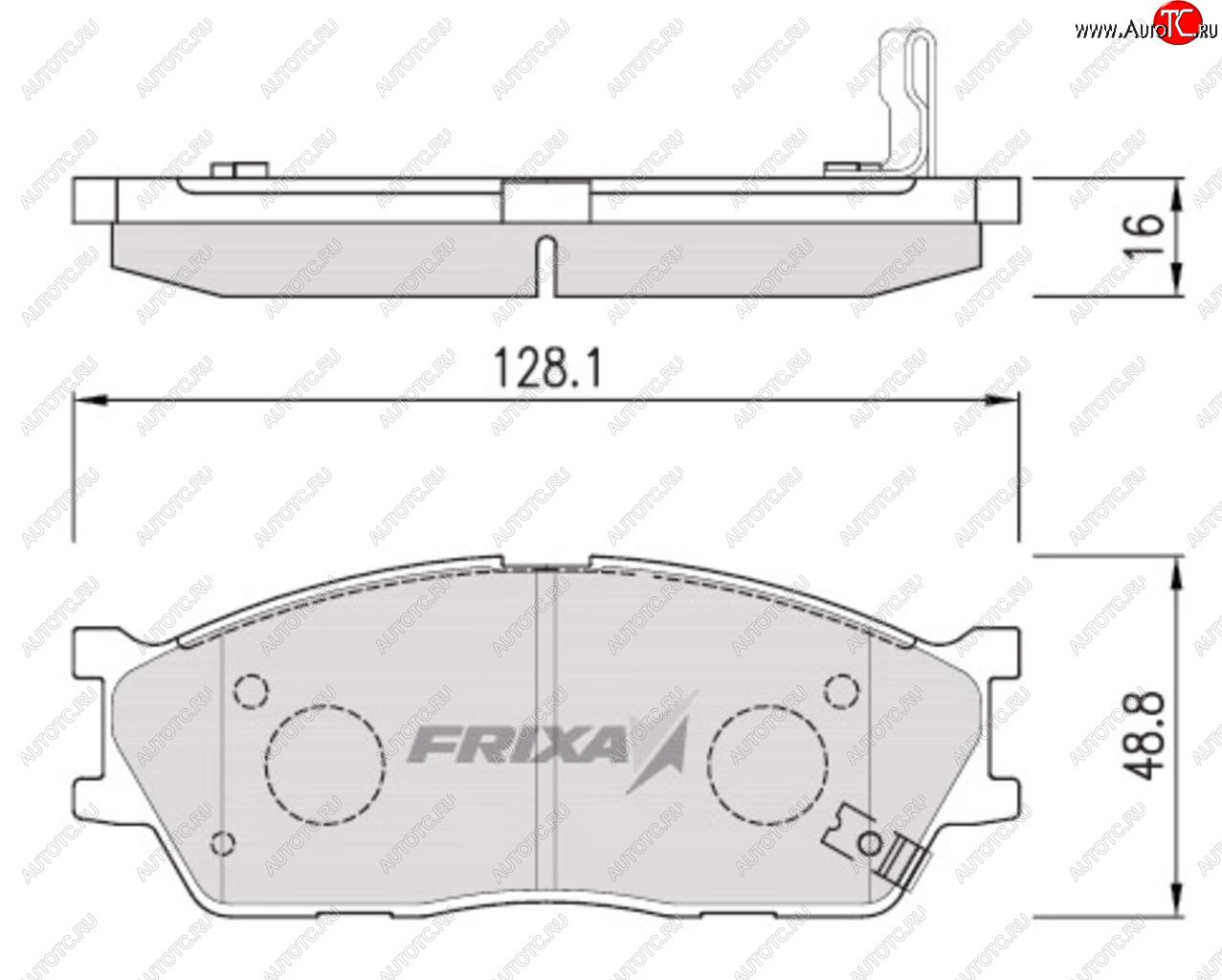 869 р. Колодки тормозные передние (4шт.) HANKOOK FRIXA  KIA Carens ( FC, RS,  UN,  RP) - Spectra  с доставкой в г. Воронеж