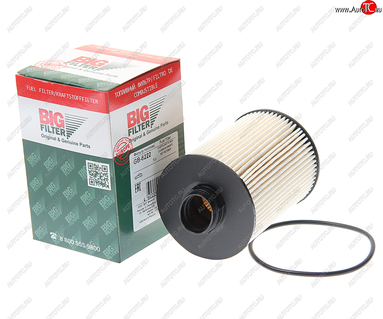 1 159 р. Фильтр топливный ГАЗ-3302 (дв.CUMMINS J284) BIG FILTER BIG FILTER gb-6222  с доставкой в г. Воронеж