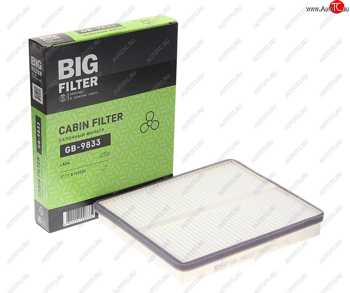 389 р. Фильтр воздушный салона ВАЗ-2110-2112 угольный BIG FILTER BIG FILTER gb-9833  с доставкой в г. Воронеж