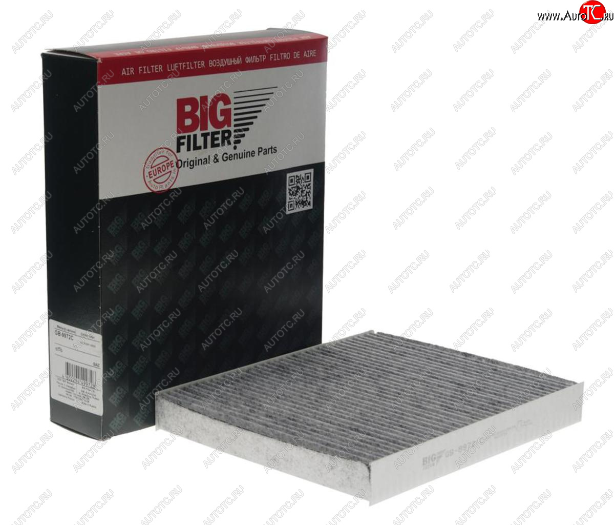 599 р. Фильтр воздушный салона ГАЗель Next,УРАЛ Next угольный BIG FILTER BIG FILTER gb-9972c  с доставкой в г. Воронеж
