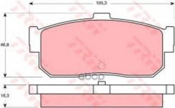 Колодки тормозные задние (4шт.) TRW  Almera ( N15,  N16), Maxima  A32