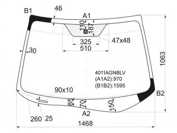 Стекло лобовое Honda CR-V 11-18 FUYAO 4011AGNBLV
