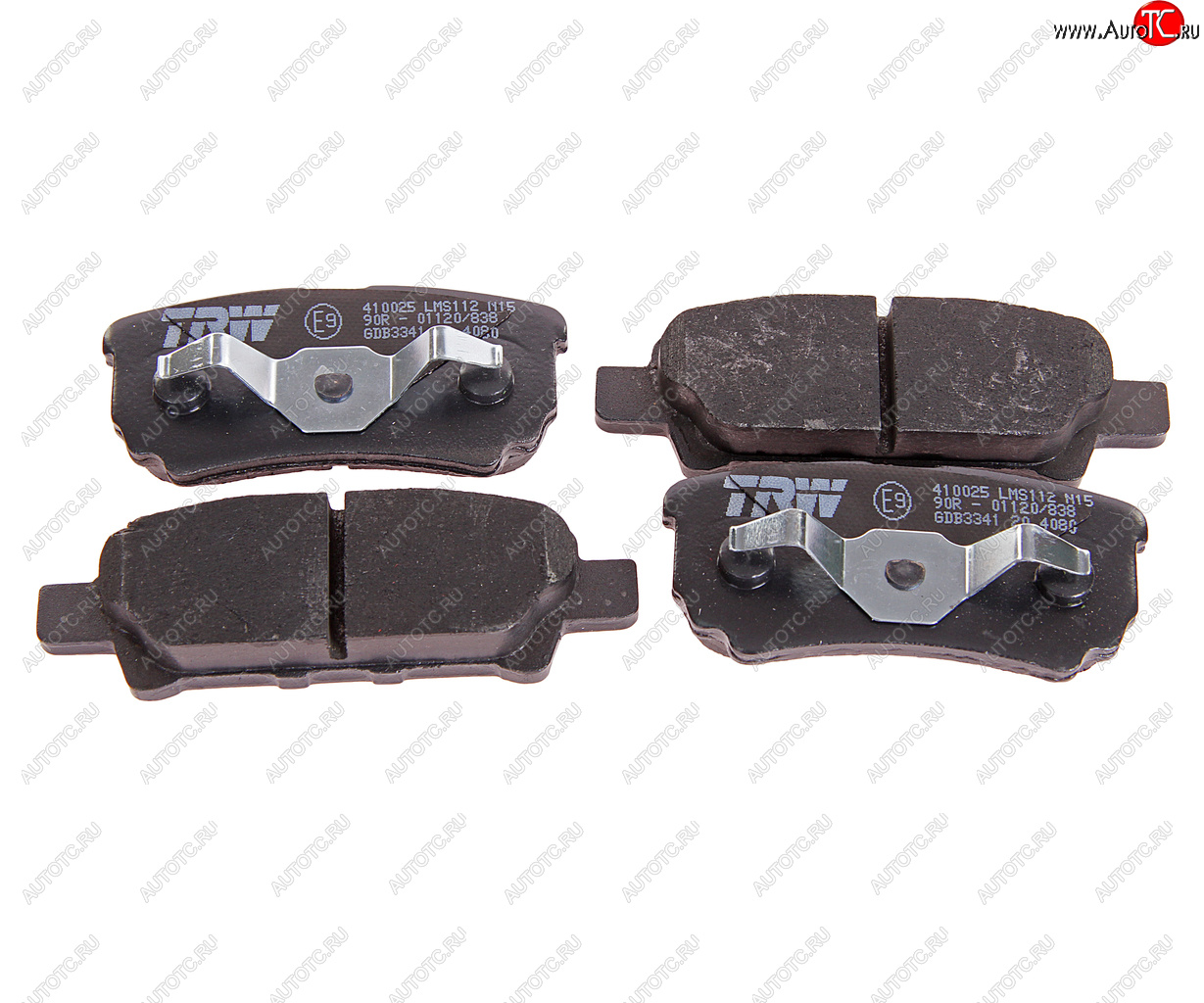 3 079 р. Колодки тормозные задние (4шт.) TRW Mitsubishi Outlander CU (2003-2009)  с доставкой в г. Воронеж