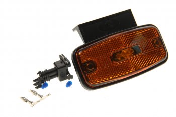 Фонарь габаритный со световозвращающим диодом 1224V оранжевый с кронштейном ЕВРОСВЕТ ЕВРОСВЕТ гф1-25к